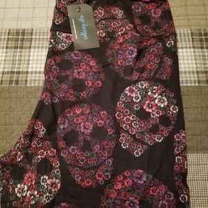 Charlie's Project floral skull print leggings